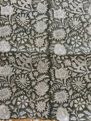 Naples Hand Block Print Linen Fabric